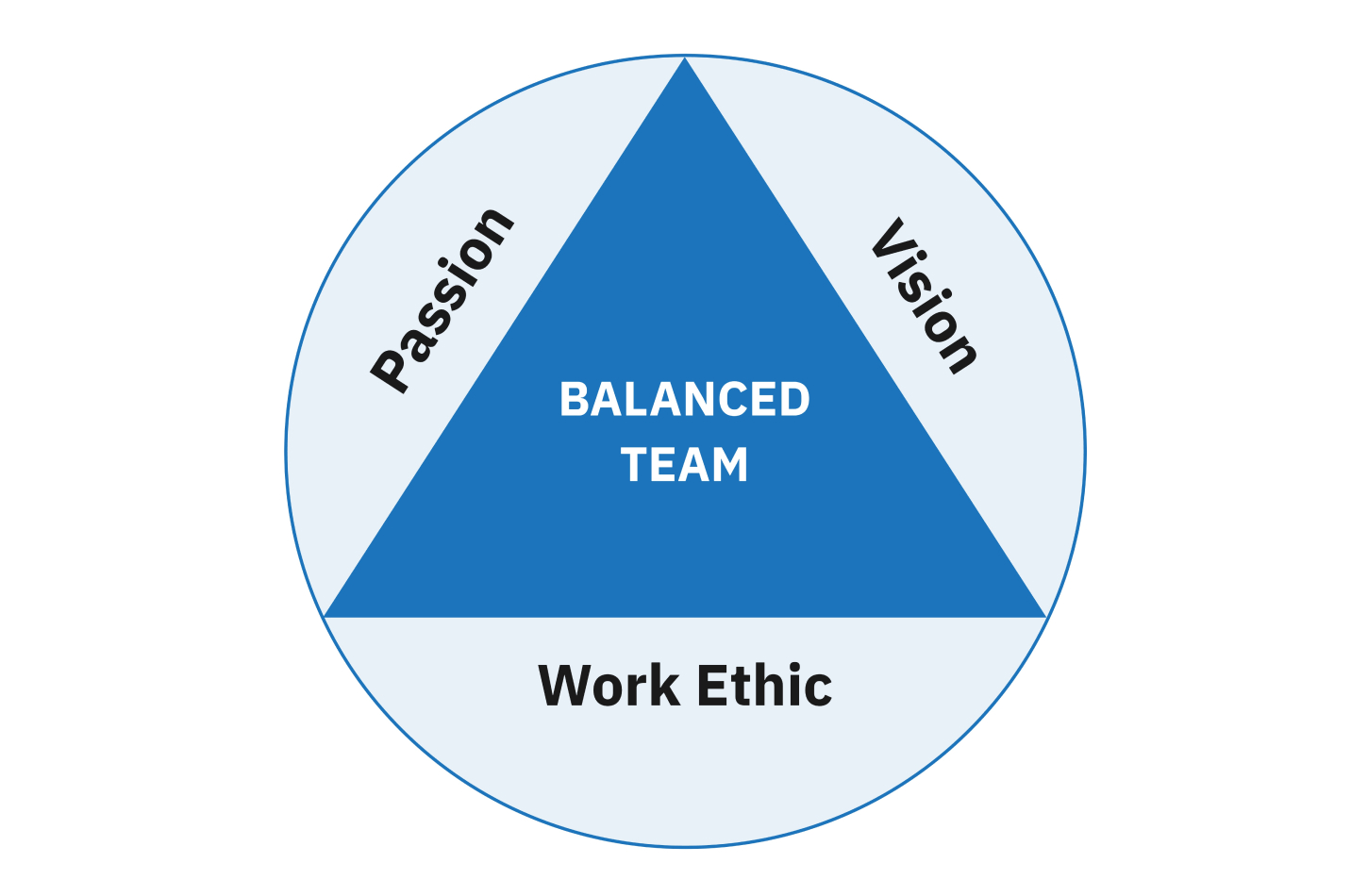 A shared passion, vision, and work ethic is essential to build and maintain optimal team performance